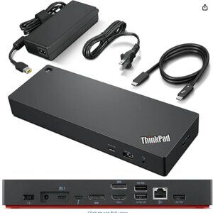 Lenovo ThinkPad Universal Thunderbolt 4 Dock, 4 Displays, Dynamic Power Charging